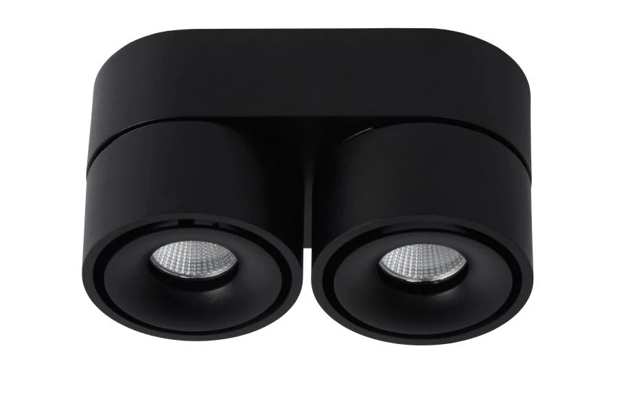Lucide YUMIKO - Ceiling spotlight - LED Dim. - 2x10W 2700K - Black - turned off